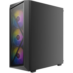 Antec AX67 ARGB PC Case Midi Tower Gaming ATX, black