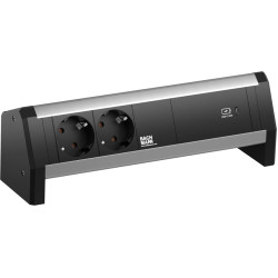 Bachmann DESK 2xprotective contact USB C, USB Charger 60W GST18