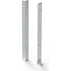 Schroff EuropacPRO 19" Bracket for Textile Gasket, Type F, Handle Holes, 9 U