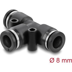Delock Pneumatic connector 8 mm with two mounting holes T-shape