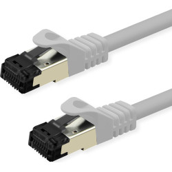 Value S/FTP Patch Cord Cat.8 (Class I), stranded, LSOH, white, 3 m