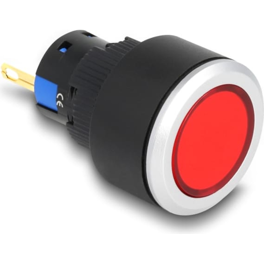 Delock 16 mm Plastic Indicator Light red / solder connection