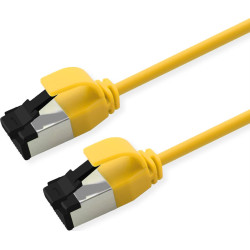 Roline U/FTP Patch Cord Cat. 8.1 (Class I), LSOH, SLIM, yellow, 3 m