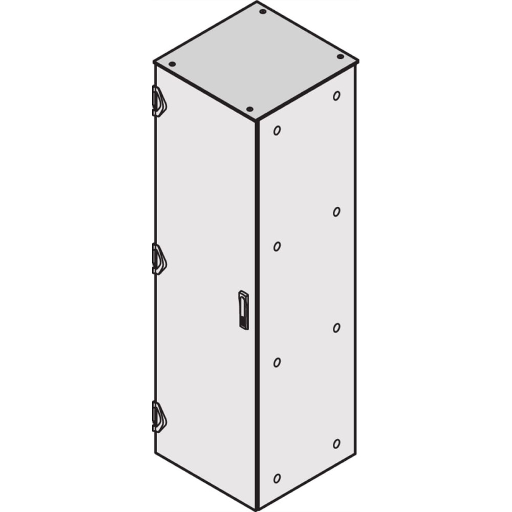 Schroff Varistar Flat Top Cover Closed, RAL 7021, 600W 800D