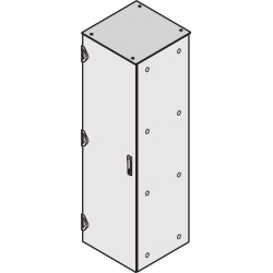 Schroff Varistar Flat Top Cover Closed, RAL 7021, 600W 800D