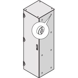 Schroff Varistar IP 55 Side Panel, Screw-Fixed, RAL 7021, 1800H 800D