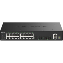 D-Link DGS-1530-20/E tīkla pārslēgs Vadīts L2 Gigabit Ethernet (10/100/1000) Melns