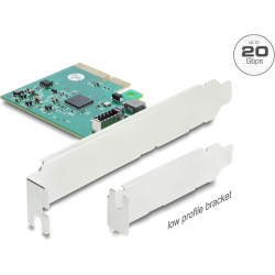 Delock PCI Express x4 Card to 1 x internal USB 20 Gbps Type-E Key A - Low Profile Form Factor