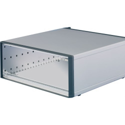 Schroff RatiopacPRO, Desktop Case, Retrofittable Shielding, Front Trim, 5 U (3-2), 84 HP, 255 mm