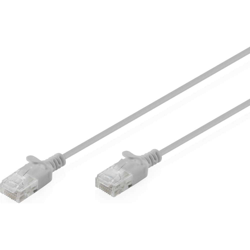 Digitus CAT 6 U-UTP Slim patch cable, 0.3 m, gray