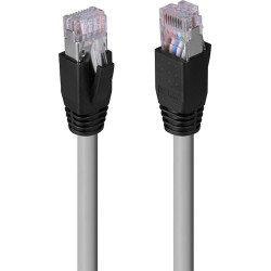 Lindy 60m Cat.6A U/FTP LSZH Solid Core Network Cable, Grey
