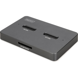 Digitus M.2 NVMe + M.2 SATA SSD docking station with SD Express card reader, USB-C?