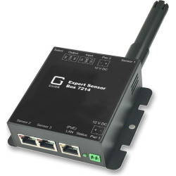 Gude 72142 Expert LAN-Sensor f&uuml;r Temperatur, Luftfeuchte und I/O-Monitoring