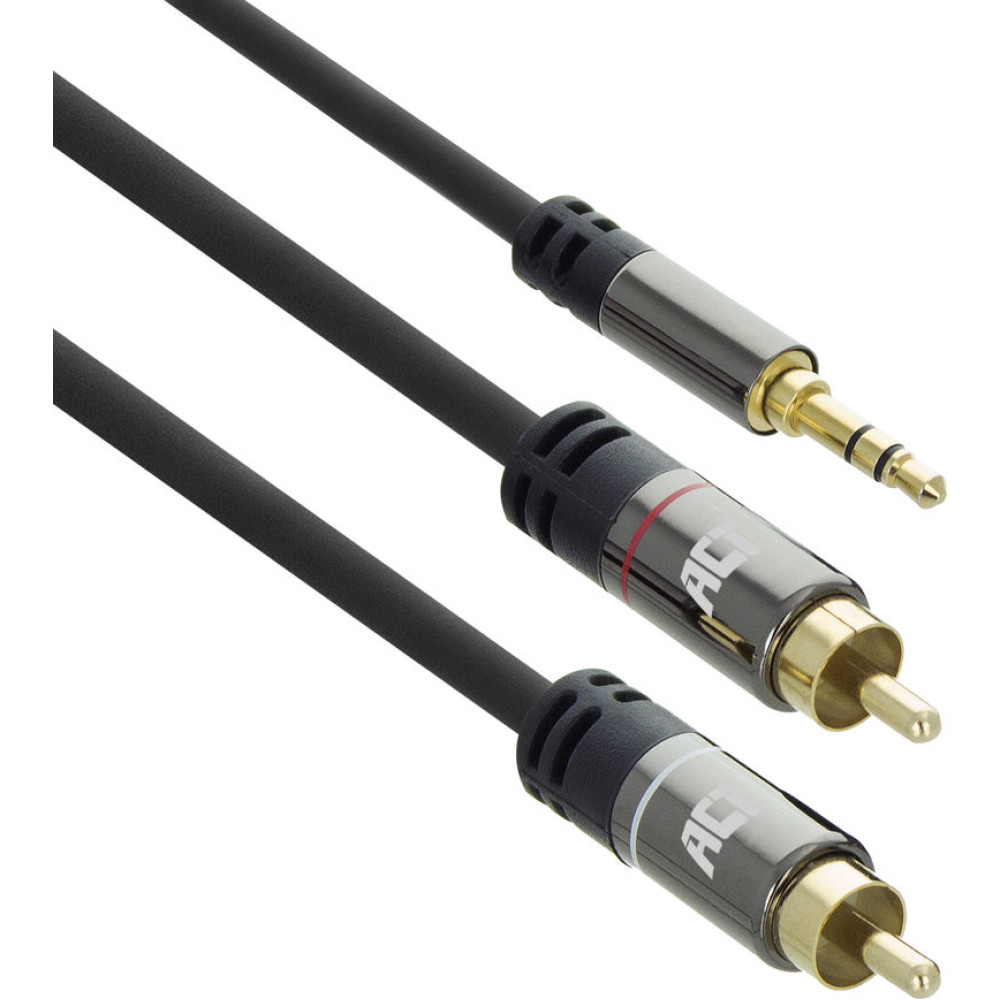 ACT 3.5MM - 2XTULP M/M ZW 1.5M