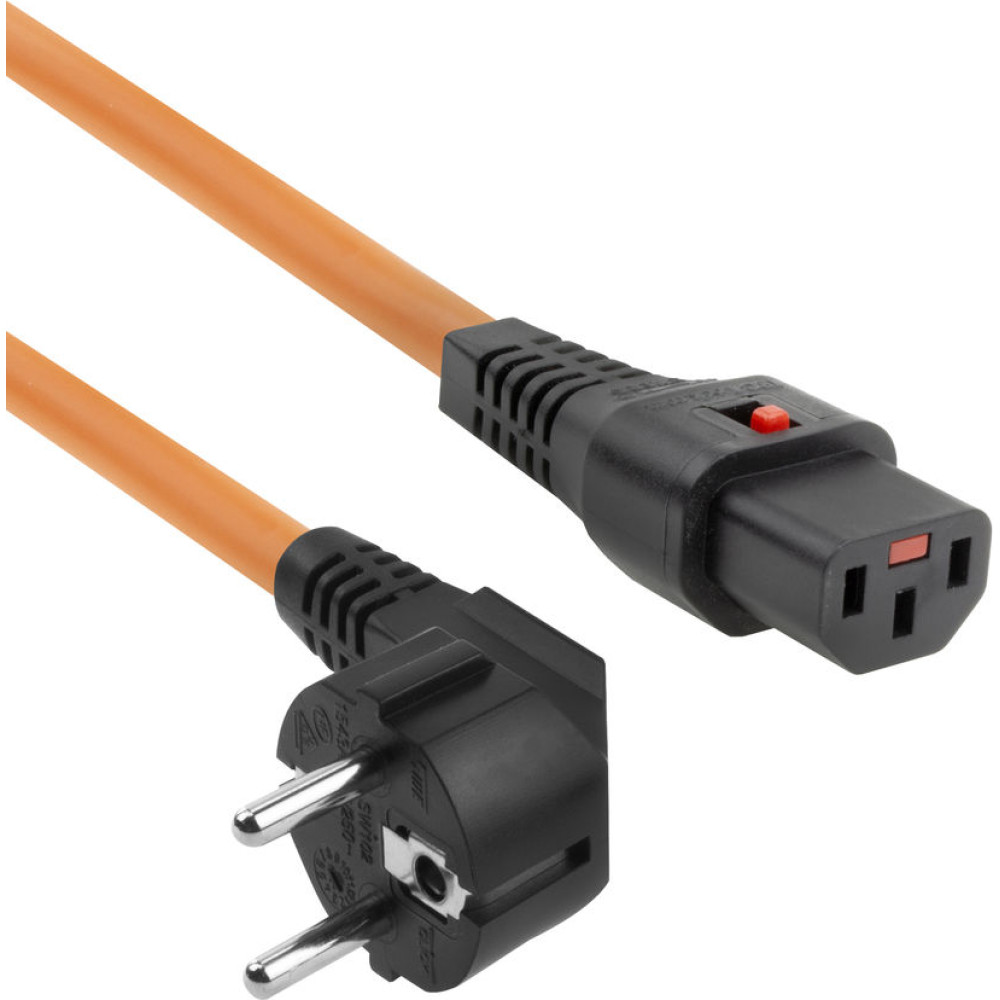 ACT POWERCORD RA-C13LOCK OR  2.00M