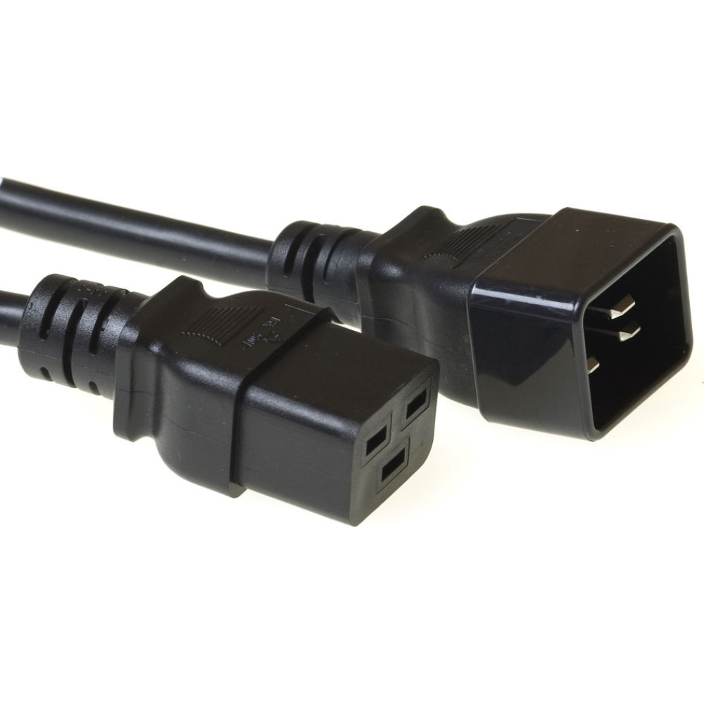 ACT POWERCORD C19-C20 BLACK  0.60M