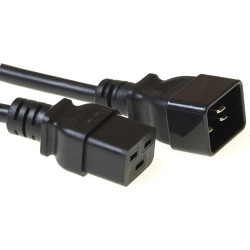ACT POWERCORD C19-C20 BLACK  0.60M