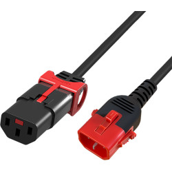 ACT POWERCORD C13SL+-C14L BK 1.50M