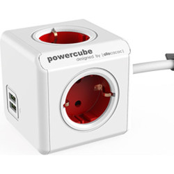 Allocacoc POWERCUBE EXT. USB 1.5M RD
