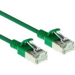 ACT CAT6A U/FTP SLIMLINE GN 0.5M