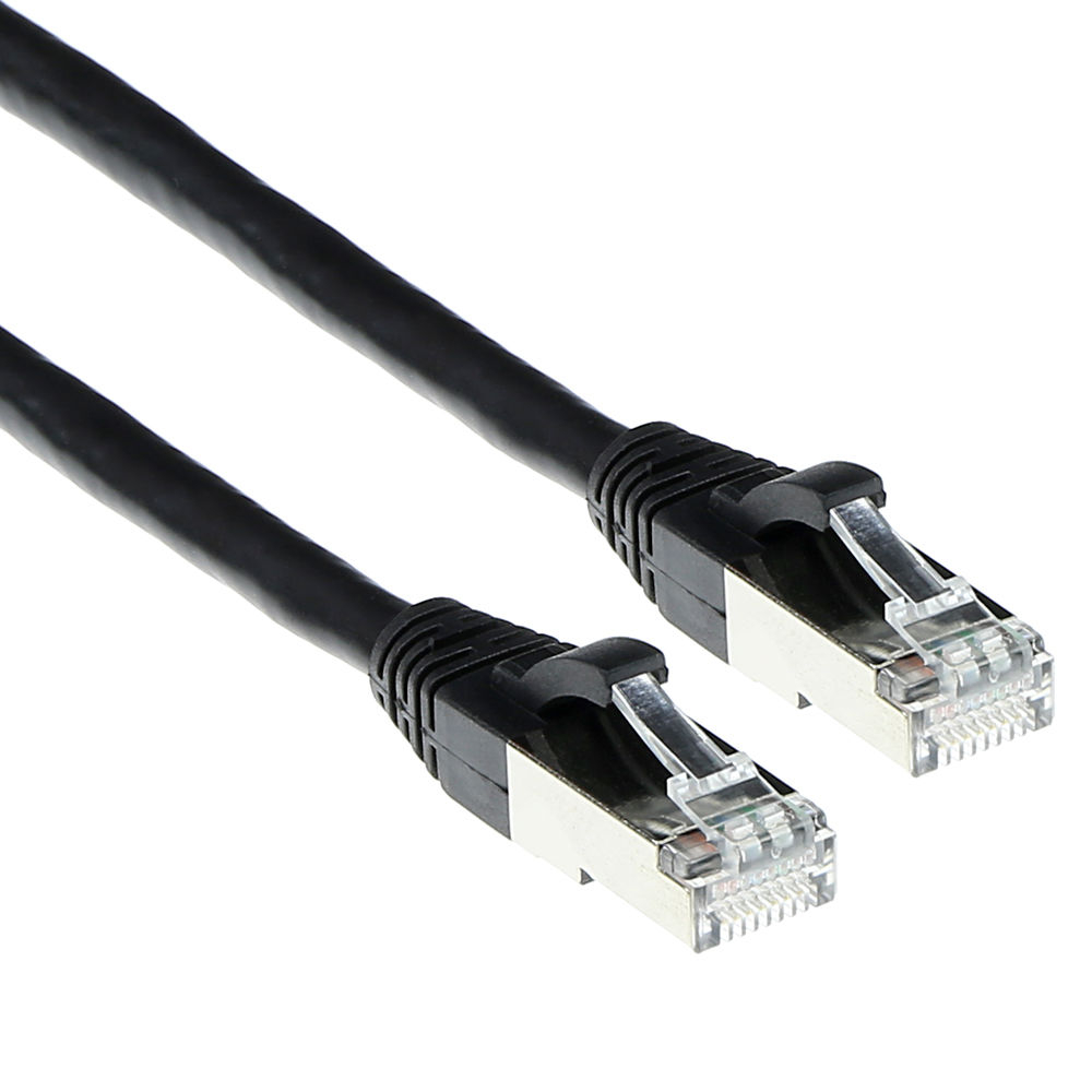ACT CAT6A S/FTP LSZH SNG BK  1.00M