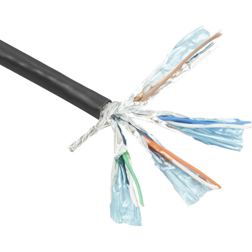 ACT C6 S/FTP PATCH PVC BLACK  305M
