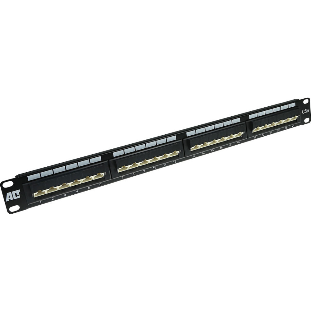 ACT PATCHPANEL 24P UTP C5E 45GR