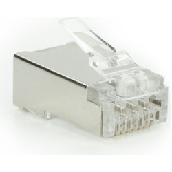 ACT RJ45 PASS-THROUGH PLUG C6A SH