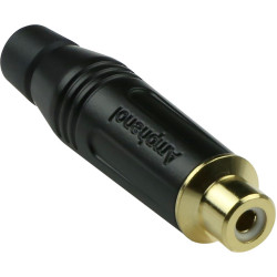 Amphenol RCA FEMALE PLUG BLACK