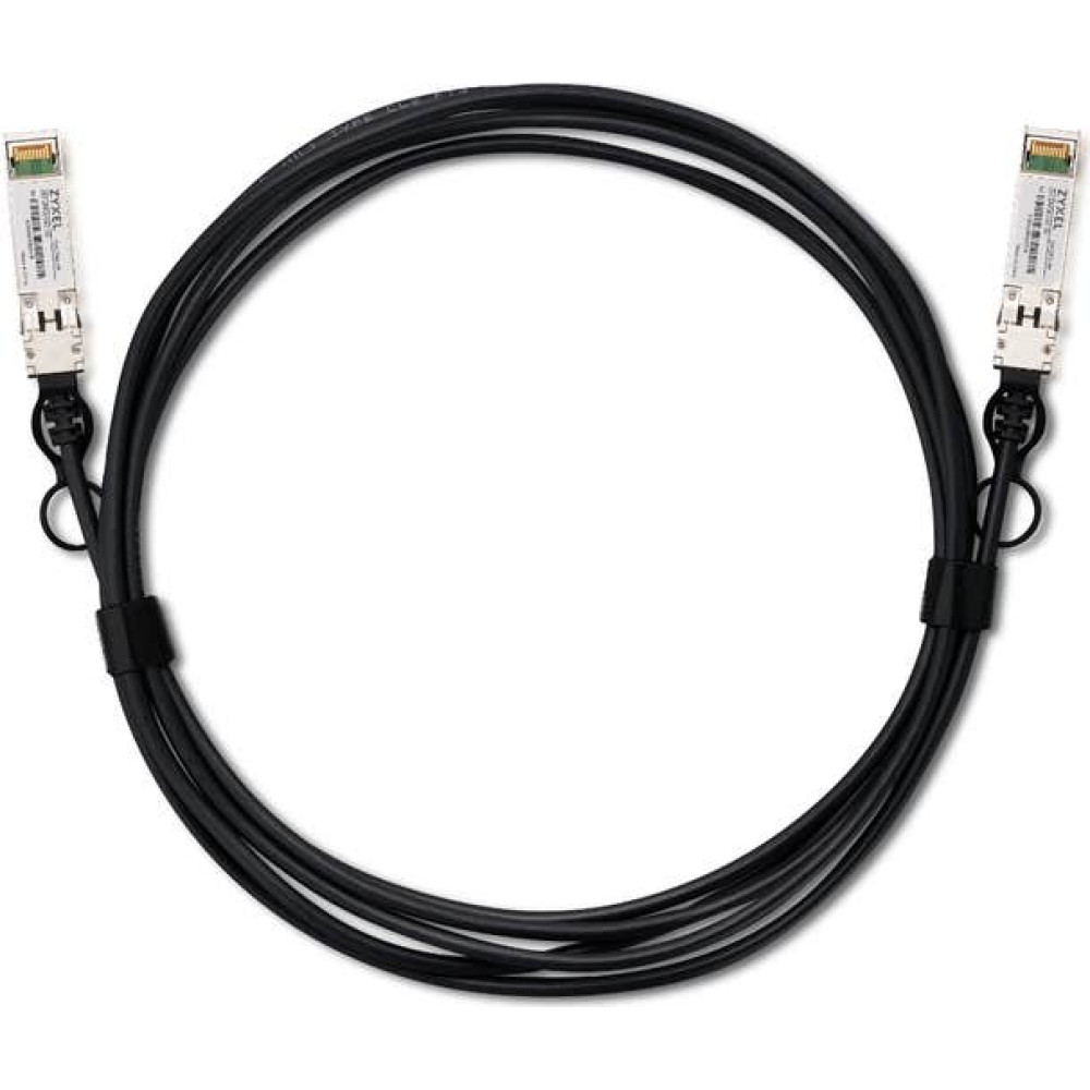 Zyxel DAC25G-3M-ZZ0101F InfiniBand un optiskās &scaron;ķiedras kabelis SFP28 DAC Melns