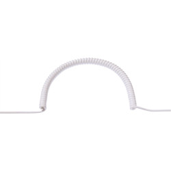 Bachmann Wendelleitung 0,4m-1,6m ws 0,2m gerade, H05VV-F 3G1,5mm&sup2;, teilw.abgemantelt AEH