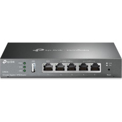 Tp-Link Omada ER605 ar vadiem pievienojams rūteris Tīkls Gigabit Ethernet Melns