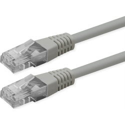 Roline UTP Patch Cord, Cat.6 (Class E), PoE, grey, 1.5 m