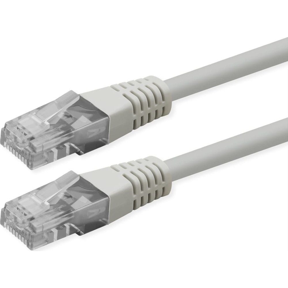 Roline UTP Patch Cord, Cat.6 (Class E), PoE, white, 0.5 m