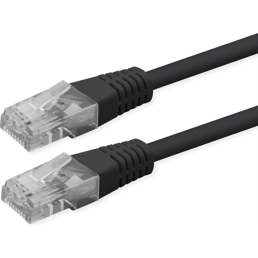 Roline UTP Patch Cord, Cat.6 (Class E), PoE, black, 3 m