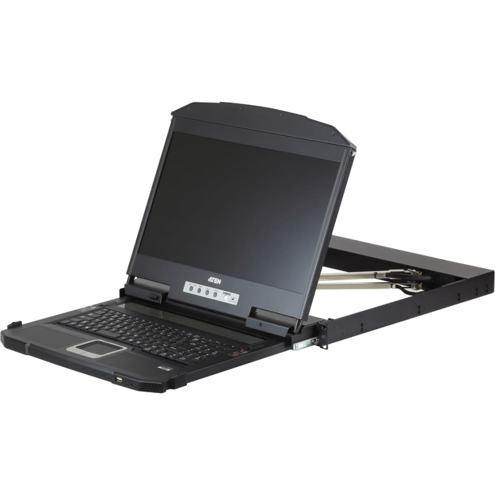 Aten CL3800NW KVM-Konsole USB HDMI DVI VGA Dual Rail, UK-Layout