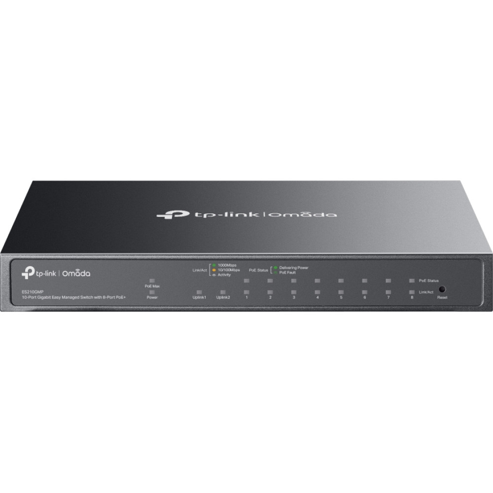 Tp-Link Technologies TP-Link Omada ES210GMP network switch Managed Gigabit Ethernet (10/100/1000) Power over Ethernet (PoE) Black