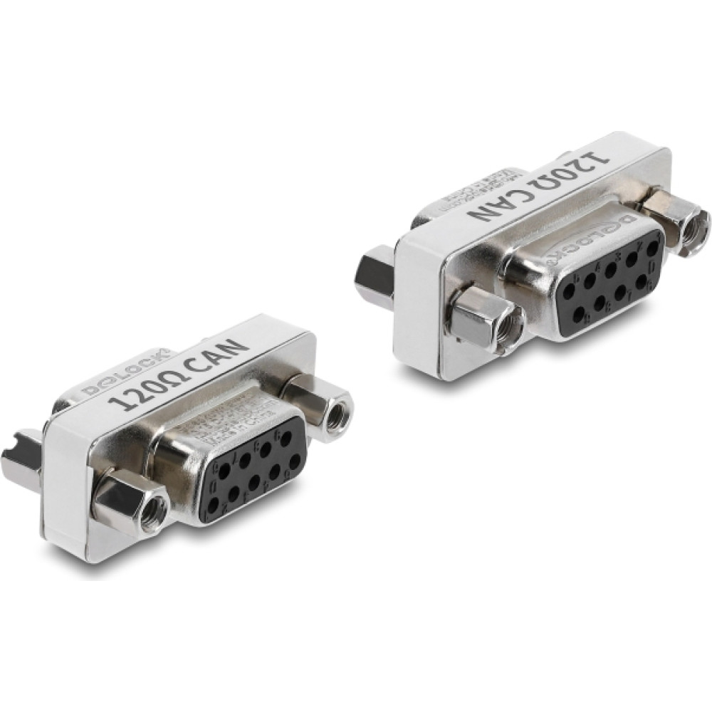 Delock D-Sub 9 pin CAN Bus Adapter female to female 120 ohms resistor