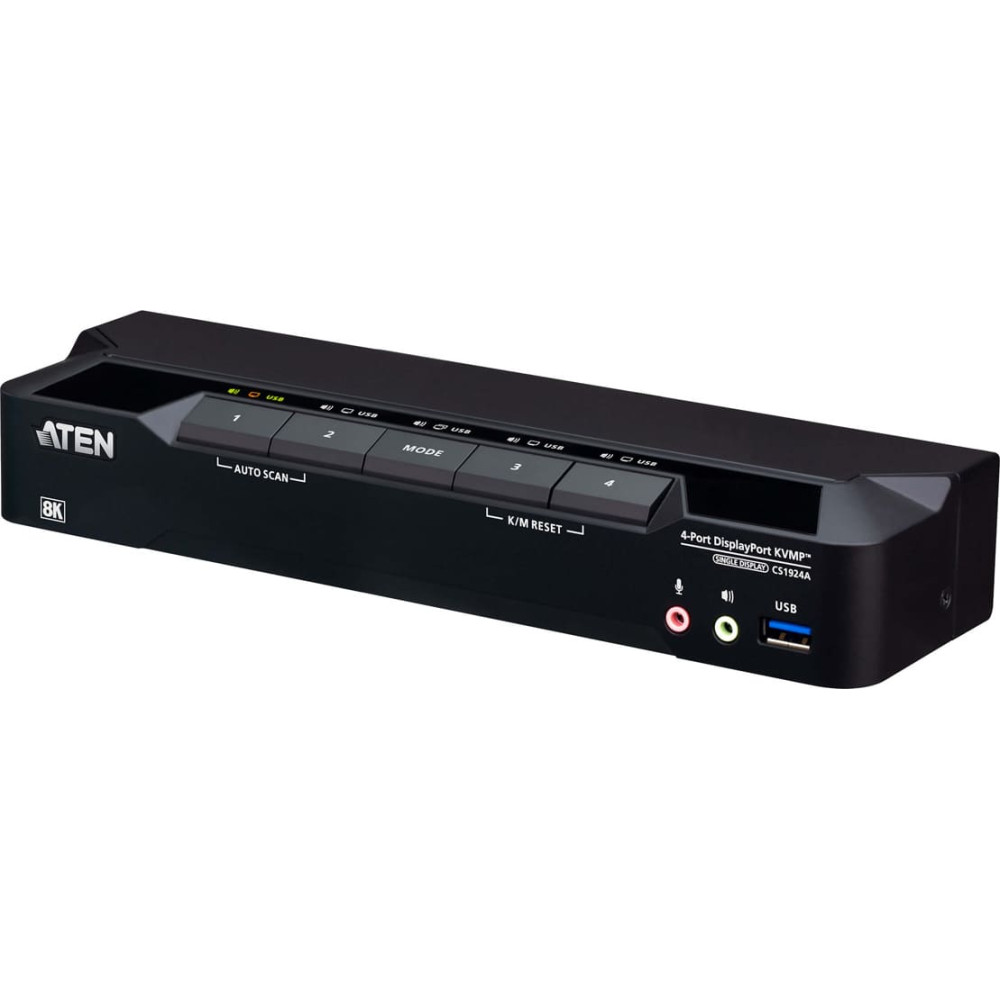 Aten CS1924A 4-Port USB 3.0 8K DisplayPort KVM Switch