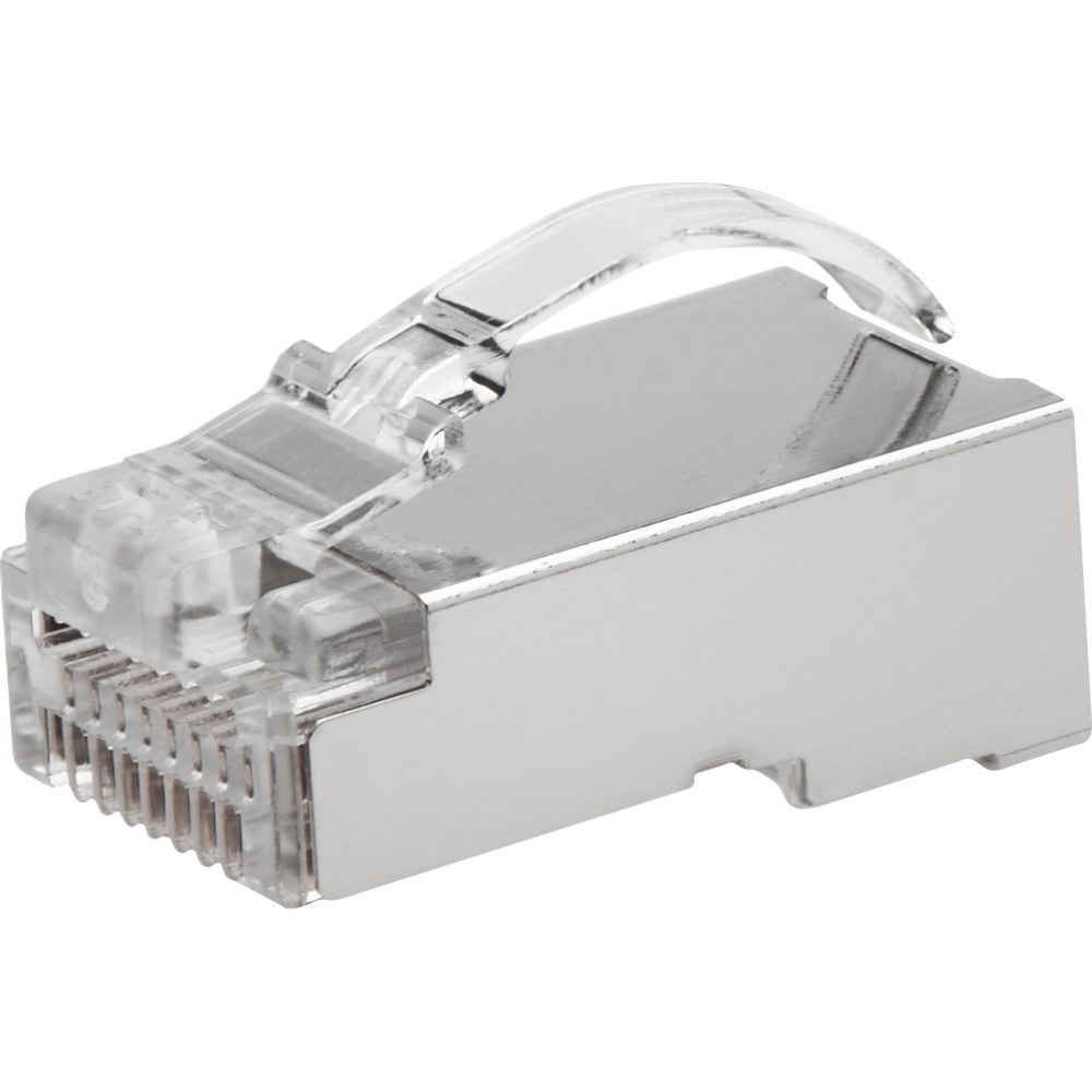Roline Cat.6A (Class EA) Modular Plug, easy pass-through, for solid and stranded wire, shielded, 10 pcs.