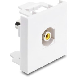 Delock Easy 45 Module RCA female to RCA female yellow / white