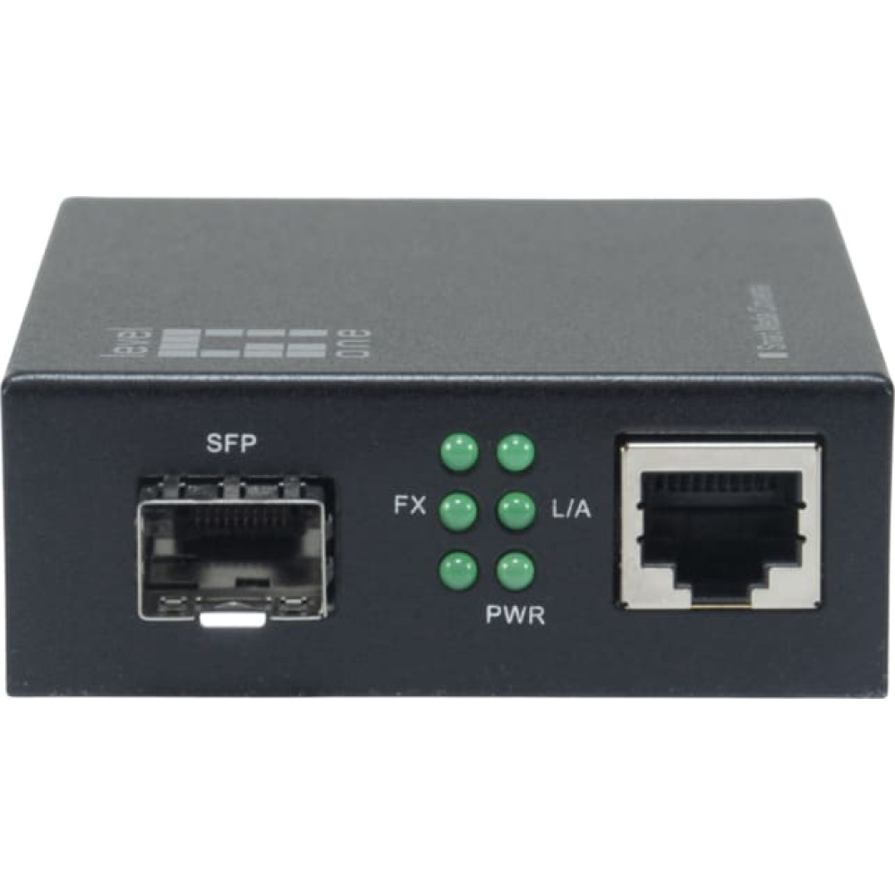 Level One LevelOne GVM-2000 tīlkla mediju pārveidotājs 1000 Mbit/s Melns