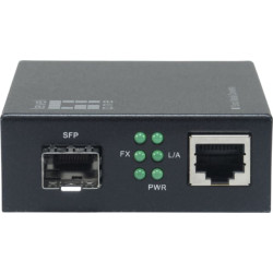 Level One LevelOne GVM-2000 tīlkla mediju pārveidotājs 1000 Mbit/s Melns