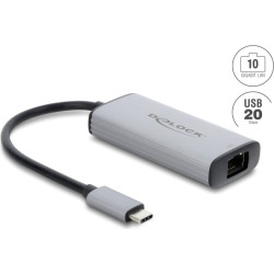 Delock USB Type-C&trade; Network Adapter 10 Gigabit LAN 1 x RJ45