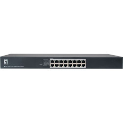 Level One LevelOne GEU-1632 Nepārvaldīts Gigabit Ethernet (10/100/1000) 1U Pelēks