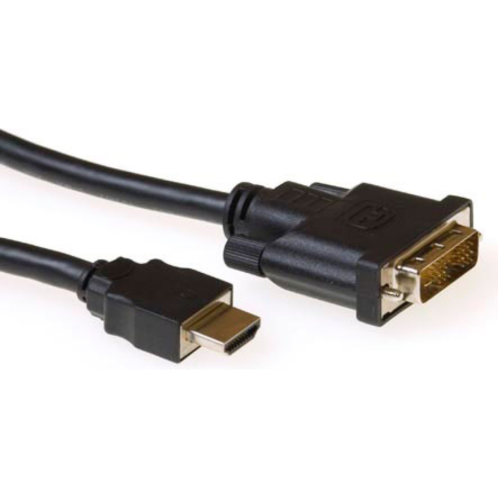 ACT HDMI A - DVI D SL M/M    1.00M