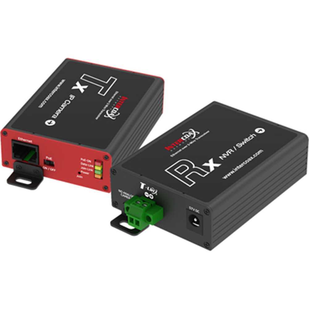 Mobotix Mediakonverter, Ethernet & PoE+ über Zweidrahtleitung