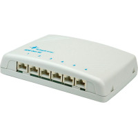Telegärtner Karl Gärtner  TELEGÄRTNER Mini-Verteiler MPD6 Kat.6A (Class EA), für Wandmontage, 6 Ports