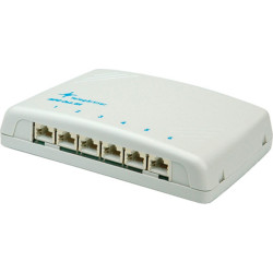 Telegärtner Karl Gärtner  TELEGÄRTNER Mini-Verteiler MPD6 Kat.6A (Class EA), für Wandmontage, 6 Ports