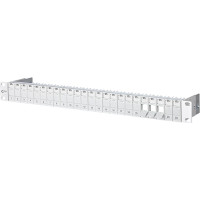 Metz Connect Modul 19 inch module frame 1RU 24 Port light gray unequipped, shielded